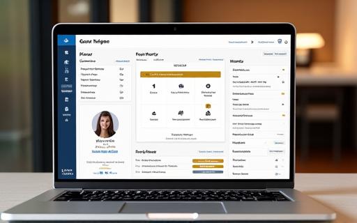 Schermata del CRM con profilo di un ospite